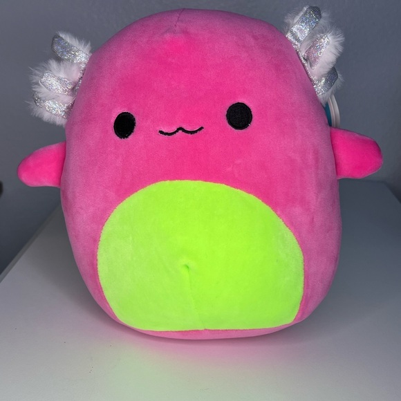 Squishmallows Other - Squishmallows Archie the Axolotl Black Light Editon 8" Stuffed Plush